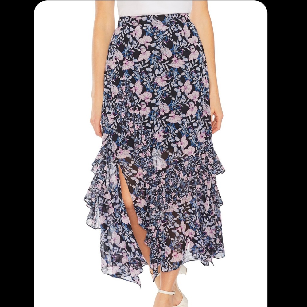 [NWT] Vince Camuto Ruffled Midi Skirt Plus16